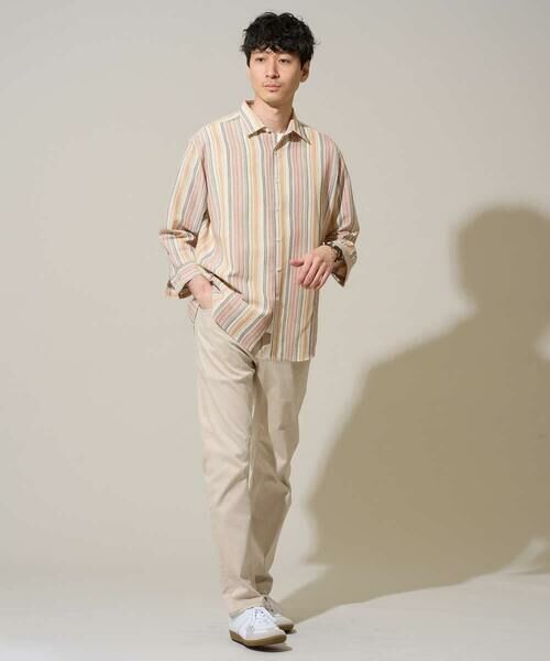 a.v.v / アー・ヴェ・ヴェ シャツ・ブラウス | 【洗濯機で洗える】カラーストライプシチブソデシャツ | 詳細12