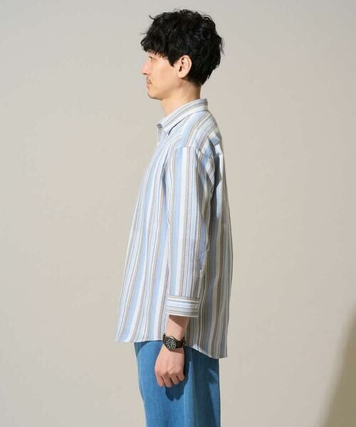 a.v.v / アー・ヴェ・ヴェ シャツ・ブラウス | 【洗濯機で洗える】カラーストライプシチブソデシャツ | 詳細3