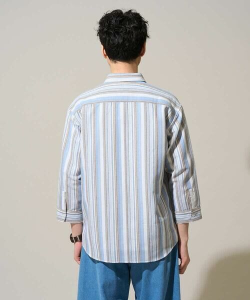 a.v.v / アー・ヴェ・ヴェ シャツ・ブラウス | 【洗濯機で洗える】カラーストライプシチブソデシャツ | 詳細4