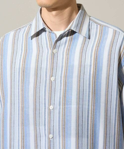 a.v.v / アー・ヴェ・ヴェ シャツ・ブラウス | 【洗濯機で洗える】カラーストライプシチブソデシャツ | 詳細5