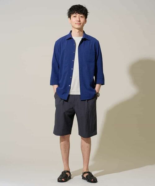 a.v.v / アー・ヴェ・ヴェ シャツ・ブラウス | 【イージーケア/洗濯機で洗える/毛玉になりにくい/ストレッチ】メッシュシアサッカーシチブソデシャツ | 詳細14