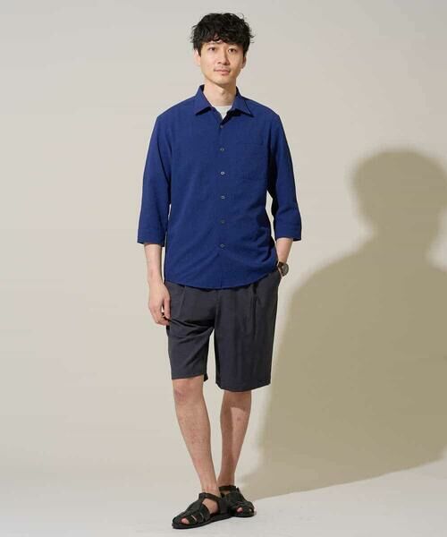 a.v.v / アー・ヴェ・ヴェ シャツ・ブラウス | 【イージーケア/洗濯機で洗える/毛玉になりにくい/ストレッチ】メッシュシアサッカーシチブソデシャツ | 詳細15