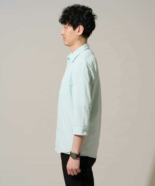 a.v.v / アー・ヴェ・ヴェ シャツ・ブラウス | 【イージーケア/洗濯機で洗える/毛玉になりにくい/ストレッチ】メッシュシアサッカーシチブソデシャツ | 詳細27