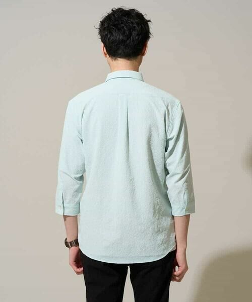 a.v.v / アー・ヴェ・ヴェ シャツ・ブラウス | 【イージーケア/洗濯機で洗える/毛玉になりにくい/ストレッチ】メッシュシアサッカーシチブソデシャツ | 詳細28