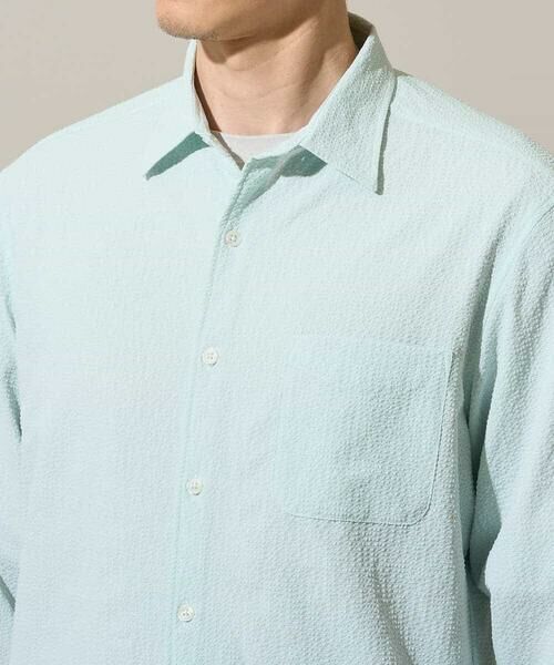 a.v.v / アー・ヴェ・ヴェ シャツ・ブラウス | 【イージーケア/洗濯機で洗える/毛玉になりにくい/ストレッチ】メッシュシアサッカーシチブソデシャツ | 詳細29