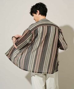 a.v.v / アー・ヴェ・ヴェ シャツ・ブラウス | 【洗濯機で洗える】ワイドストライプゴブソデオープンカラーシャツ