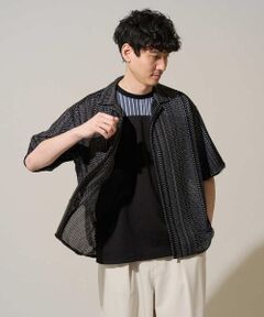 a.v.v / アー・ヴェ・ヴェ シャツ・ブラウス | 【洗濯機で洗える】ワイドストライプゴブソデオープンカラーシャツ