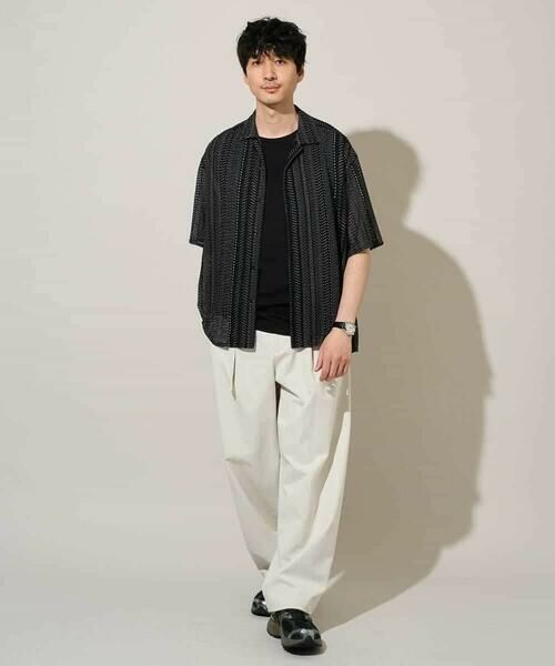 a.v.v / アー・ヴェ・ヴェ シャツ・ブラウス | 【洗濯機で洗える】ワイドストライプゴブソデオープンカラーシャツ | 詳細11