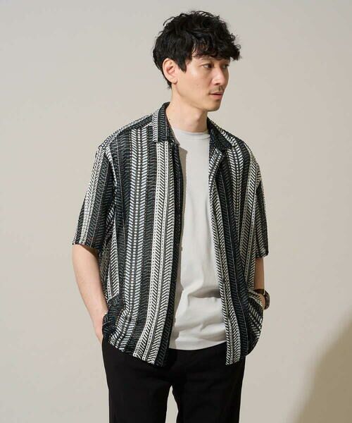 a.v.v / アー・ヴェ・ヴェ シャツ・ブラウス | 【洗濯機で洗える】ワイドストライプゴブソデオープンカラーシャツ | 詳細15