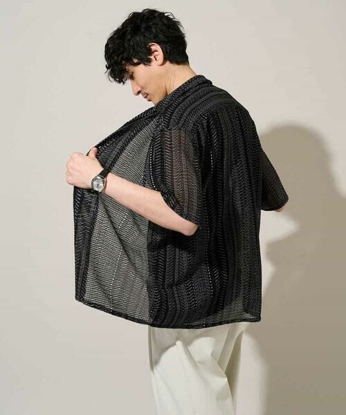 a.v.v / アー・ヴェ・ヴェ シャツ・ブラウス | 【洗濯機で洗える】ワイドストライプゴブソデオープンカラーシャツ | 詳細19