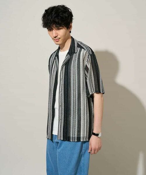 a.v.v / アー・ヴェ・ヴェ シャツ・ブラウス | 【洗濯機で洗える】ワイドストライプゴブソデオープンカラーシャツ | 詳細21