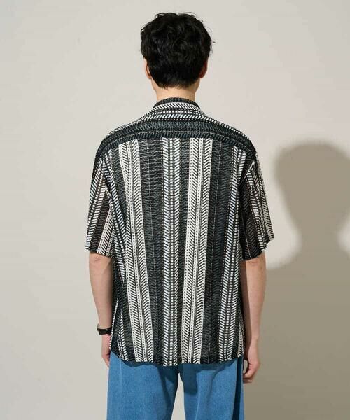 a.v.v / アー・ヴェ・ヴェ シャツ・ブラウス | 【洗濯機で洗える】ワイドストライプゴブソデオープンカラーシャツ | 詳細24