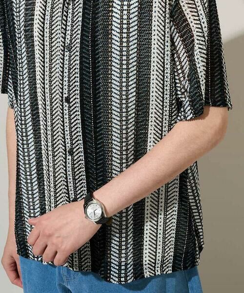 a.v.v / アー・ヴェ・ヴェ シャツ・ブラウス | 【洗濯機で洗える】ワイドストライプゴブソデオープンカラーシャツ | 詳細26