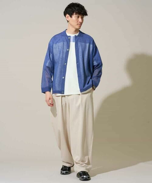 a.v.v / アー・ヴェ・ヴェ カーディガン・ボレロ | 【洗濯機で洗える】シアーニットカーディガン | 詳細1