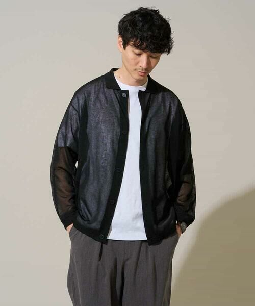 a.v.v / アー・ヴェ・ヴェ カーディガン・ボレロ | 【洗濯機で洗える】シアーニットカーディガン | 詳細13