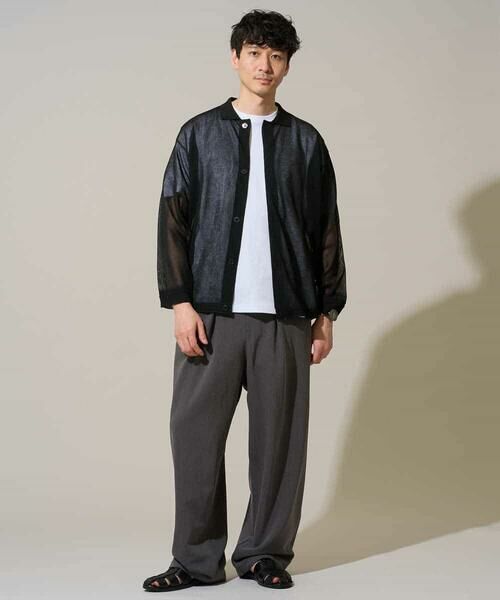 a.v.v / アー・ヴェ・ヴェ カーディガン・ボレロ | 【洗濯機で洗える】シアーニットカーディガン | 詳細8