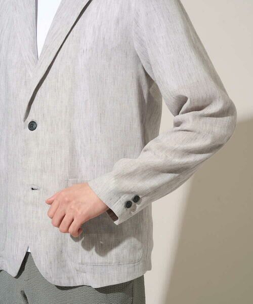 a.v.v / アー・ヴェ・ヴェ セットアップ | 【イージーケア/洗濯機で洗える/吸水速乾/接触冷感/シワになりにくい】メランジテーラードジャケット | 詳細11