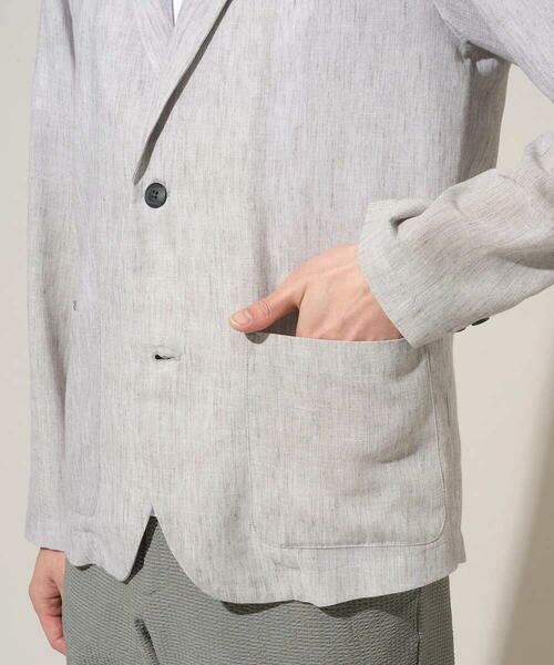 a.v.v / アー・ヴェ・ヴェ セットアップ | 【イージーケア/洗濯機で洗える/吸水速乾/接触冷感/シワになりにくい】メランジテーラードジャケット | 詳細12