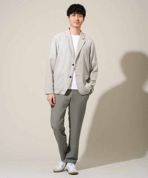 a.v.v / アー・ヴェ・ヴェ セットアップ | 【イージーケア/洗濯機で洗える/吸水速乾/接触冷感/シワになりにくい】メランジテーラードジャケット | 詳細3