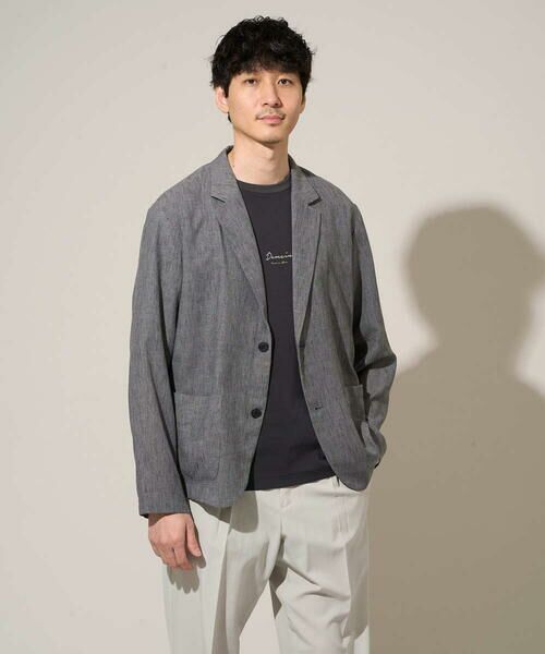 a.v.v / アー・ヴェ・ヴェ セットアップ | 【イージーケア/洗濯機で洗える/吸水速乾/接触冷感/シワになりにくい】メランジテーラードジャケット | 詳細7
