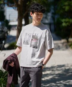 a.v.v / アー・ヴェ・ヴェ カットソー | 【接触冷感】フォトプリントワイドシルエットカットソー