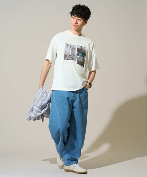 a.v.v / アー・ヴェ・ヴェ カットソー | 【接触冷感】フォトプリントワイドシルエットカットソー | 詳細1