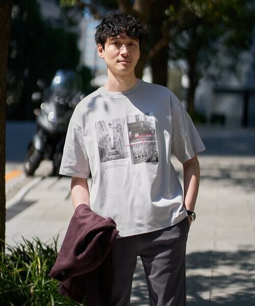 a.v.v / アー・ヴェ・ヴェ カットソー | 【接触冷感】フォトプリントワイドシルエットカットソー | 詳細7