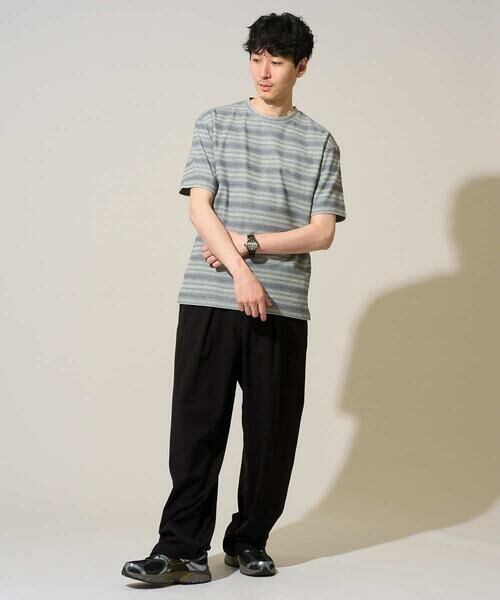 a.v.v / アー・ヴェ・ヴェ カットソー | 【イージーケア/洗濯機で洗える】ワッフルランダムボーダーカットソー | 詳細12