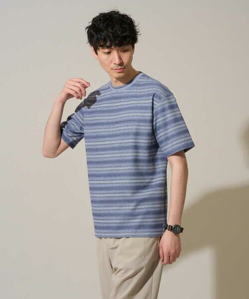 a.v.v / アー・ヴェ・ヴェ カットソー | 【イージーケア/洗濯機で洗える】ワッフルランダムボーダーカットソー | 詳細20