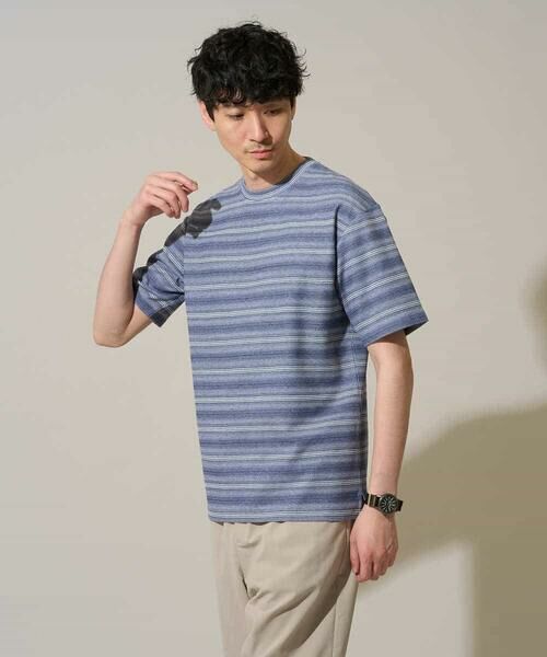 a.v.v / アー・ヴェ・ヴェ カットソー | 【イージーケア/洗濯機で洗える】ワッフルランダムボーダーカットソー | 詳細21