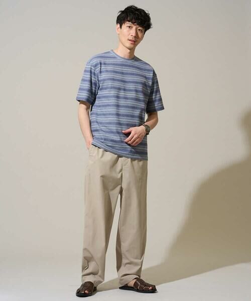 a.v.v / アー・ヴェ・ヴェ カットソー | 【イージーケア/洗濯機で洗える】ワッフルランダムボーダーカットソー | 詳細5