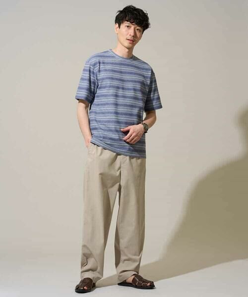 a.v.v / アー・ヴェ・ヴェ カットソー | 【イージーケア/洗濯機で洗える】ワッフルランダムボーダーカットソー | 詳細6