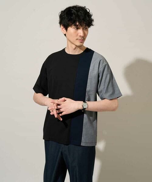 a.v.v / アー・ヴェ・ヴェ カットソー | 【洗濯機で洗える】タテキリカエカットソー | 詳細5