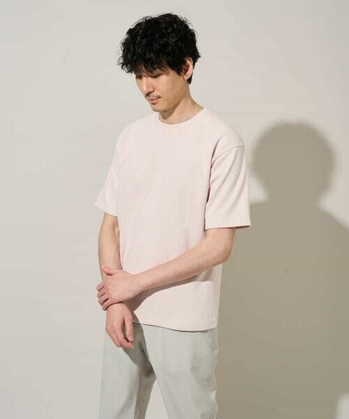 a.v.v / アー・ヴェ・ヴェ カットソー | 【イージーケア/洗濯機で洗える/接触冷感】ヘリンボーンストレッチダブルフェイスカットソー | 詳細14