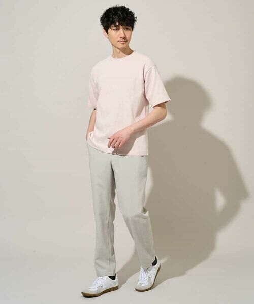 a.v.v / アー・ヴェ・ヴェ カットソー | 【イージーケア/洗濯機で洗える/接触冷感】ヘリンボーンストレッチダブルフェイスカットソー | 詳細2