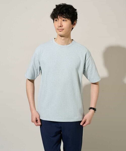 a.v.v / アー・ヴェ・ヴェ カットソー | 【イージーケア/洗濯機で洗える/接触冷感】ヘリンボーンストレッチダブルフェイスカットソー | 詳細20