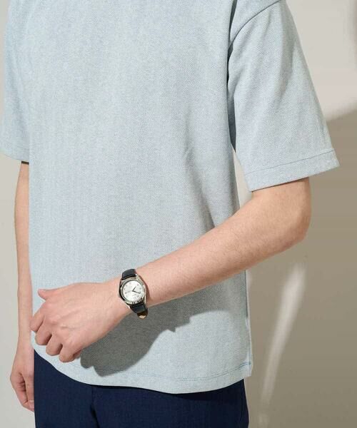 a.v.v / アー・ヴェ・ヴェ カットソー | 【イージーケア/洗濯機で洗える/接触冷感】ヘリンボーンストレッチダブルフェイスカットソー | 詳細24