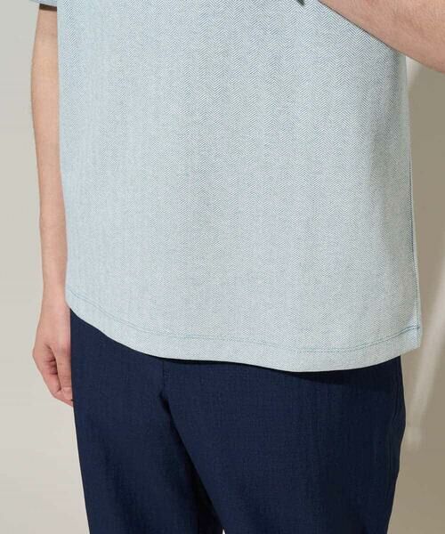 a.v.v / アー・ヴェ・ヴェ カットソー | 【イージーケア/洗濯機で洗える/接触冷感】ヘリンボーンストレッチダブルフェイスカットソー | 詳細25