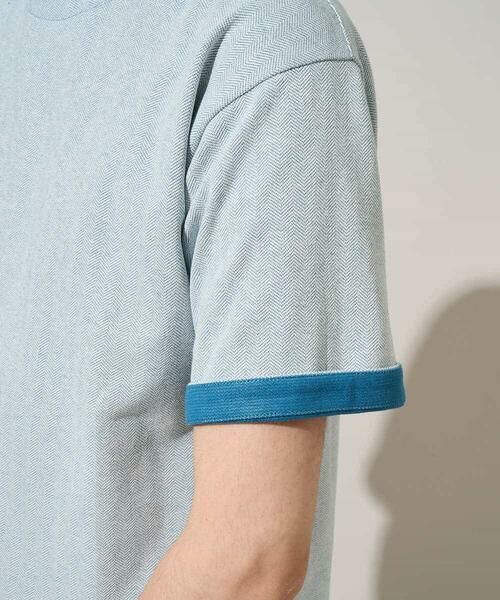 a.v.v / アー・ヴェ・ヴェ カットソー | 【イージーケア/洗濯機で洗える/接触冷感】ヘリンボーンストレッチダブルフェイスカットソー | 詳細26