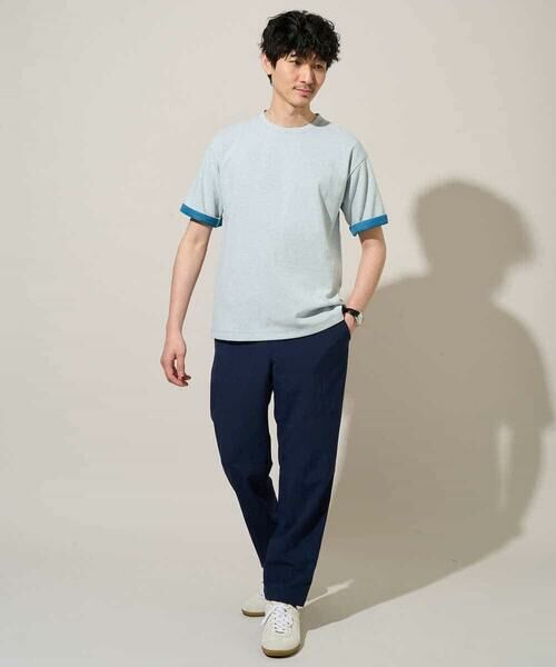 a.v.v / アー・ヴェ・ヴェ カットソー | 【イージーケア/洗濯機で洗える/接触冷感】ヘリンボーンストレッチダブルフェイスカットソー | 詳細6