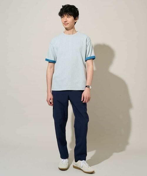 a.v.v / アー・ヴェ・ヴェ カットソー | 【イージーケア/洗濯機で洗える/接触冷感】ヘリンボーンストレッチダブルフェイスカットソー | 詳細7