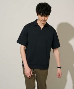 a.v.v / アー・ヴェ・ヴェ カットソー | 【イージーケア/洗濯機で洗える/接触冷感/毛玉になりにくい】ダブルフェイスワイドシルエットスキッパーポロ