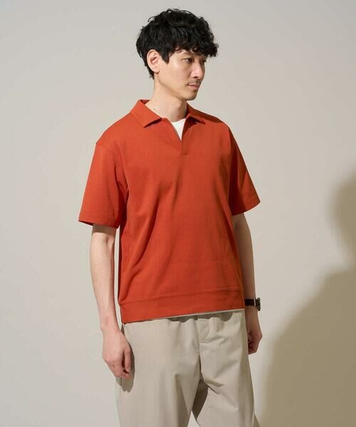 a.v.v / アー・ヴェ・ヴェ カットソー | 【イージーケア/洗濯機で洗える/接触冷感/毛玉になりにくい】ダブルフェイスワイドシルエットスキッパーポロ | 詳細12