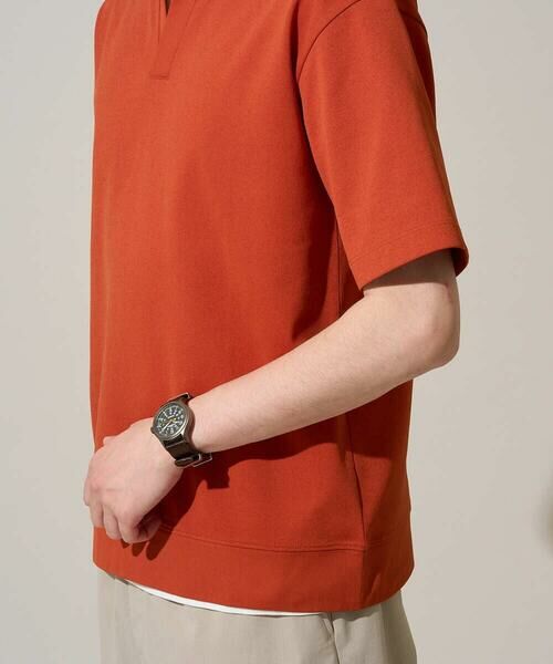 a.v.v / アー・ヴェ・ヴェ カットソー | 【イージーケア/洗濯機で洗える/接触冷感/毛玉になりにくい】ダブルフェイスワイドシルエットスキッパーポロ | 詳細17