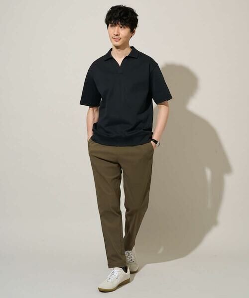 a.v.v / アー・ヴェ・ヴェ カットソー | 【イージーケア/洗濯機で洗える/接触冷感/毛玉になりにくい】ダブルフェイスワイドシルエットスキッパーポロ | 詳細3