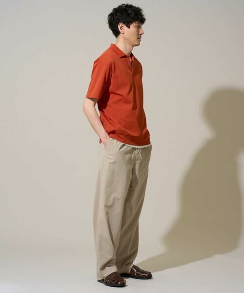 a.v.v / アー・ヴェ・ヴェ カットソー | 【イージーケア/洗濯機で洗える/接触冷感/毛玉になりにくい】ダブルフェイスワイドシルエットスキッパーポロ | 詳細6