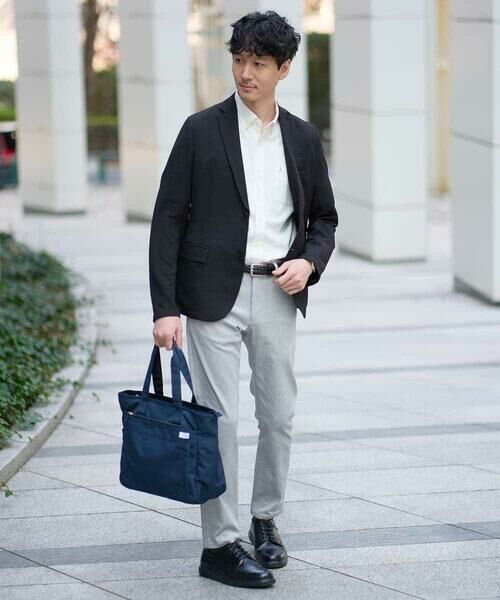 a.v.v / アー・ヴェ・ヴェ チノ・ワークパンツ | 【イージーケア/洗濯機で洗える/接触冷感/ストレッチ/シワになりにくい/毛玉になりにくい】ヘリンボーンストレッチ5ポケットパンツ | 詳細12