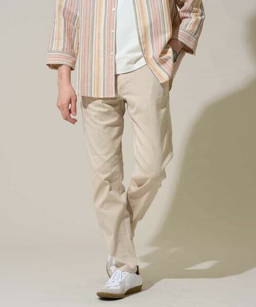 a.v.v / アー・ヴェ・ヴェ チノ・ワークパンツ | 【イージーケア/洗濯機で洗える/接触冷感/ストレッチ/シワになりにくい/毛玉になりにくい】ヘリンボーンストレッチ5ポケットパンツ | 詳細21
