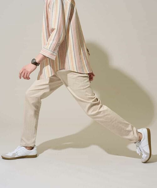 a.v.v / アー・ヴェ・ヴェ チノ・ワークパンツ | 【イージーケア/洗濯機で洗える/接触冷感/ストレッチ/シワになりにくい/毛玉になりにくい】ヘリンボーンストレッチ5ポケットパンツ | 詳細22