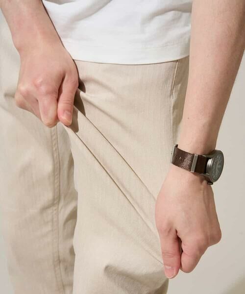 a.v.v / アー・ヴェ・ヴェ チノ・ワークパンツ | 【イージーケア/洗濯機で洗える/接触冷感/ストレッチ/シワになりにくい/毛玉になりにくい】ヘリンボーンストレッチ5ポケットパンツ | 詳細24